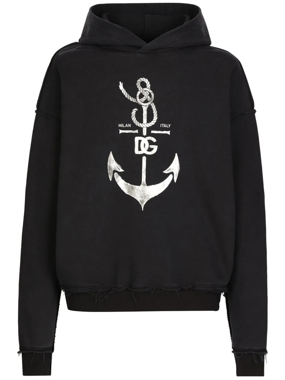 Picture of Dolce & Gabbana Marina print hoodie